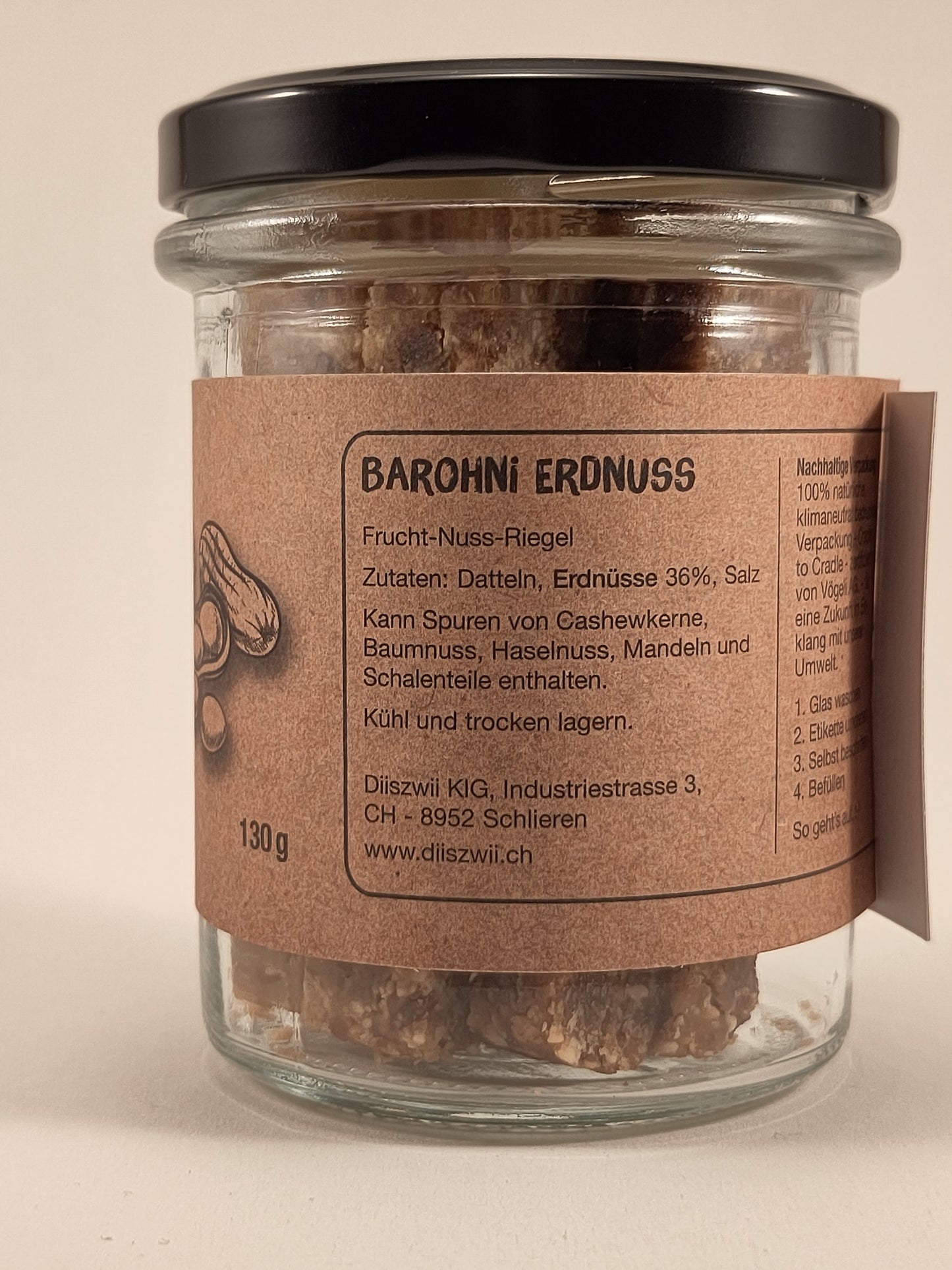 Barohni Erdnuss Frucht-Nuss Riegel