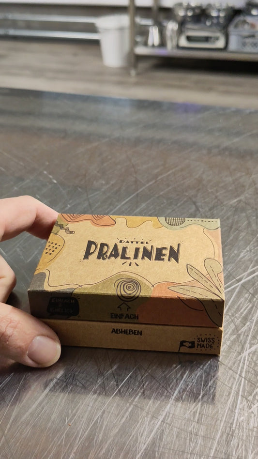 Dattel-Pralinen 6er Box – Eine Sorte oder Assortiert, Vegan & Handgemacht in der Schweiz